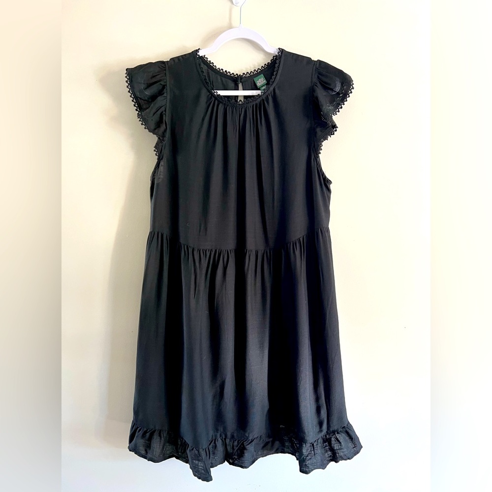 Edgy Flutter Sleeve Dress